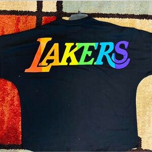 Black Lakers Rainbow Logo T-Shirt
